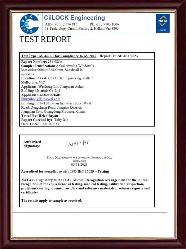 Test report 3